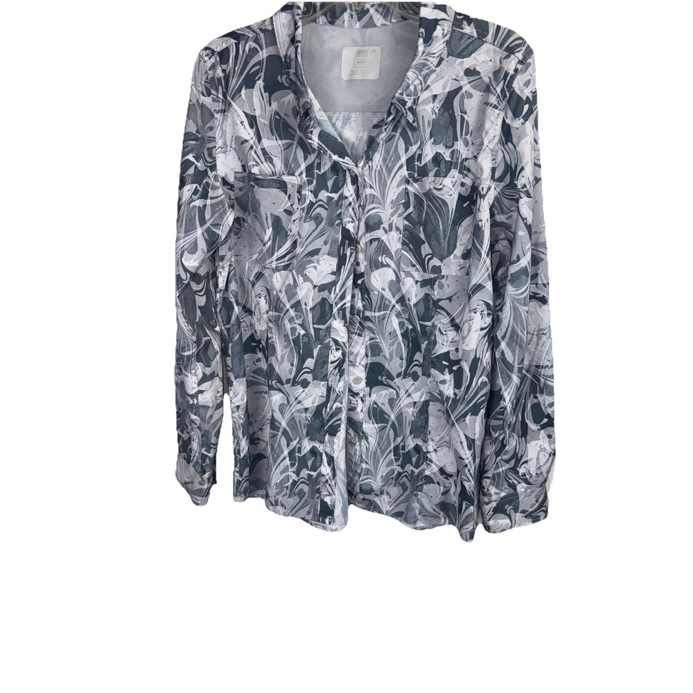 Reel Legend Long Sleeve Button Down Shirt Womens Size XL - Picture 4 of 9